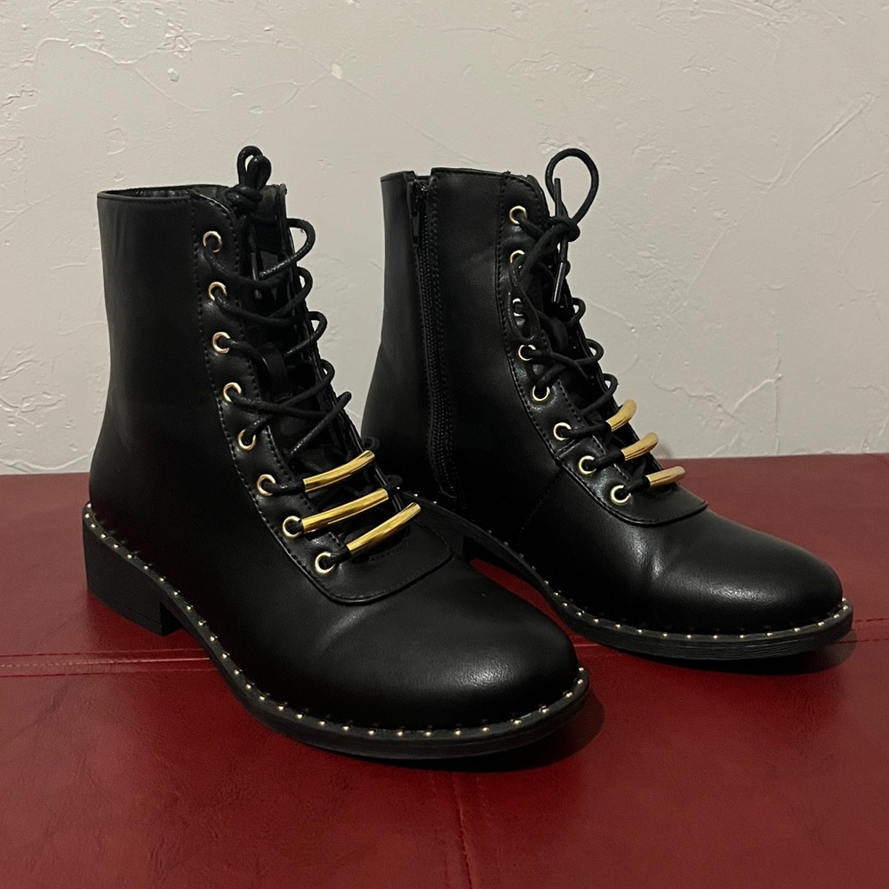 Black Qupid Combat Boots
